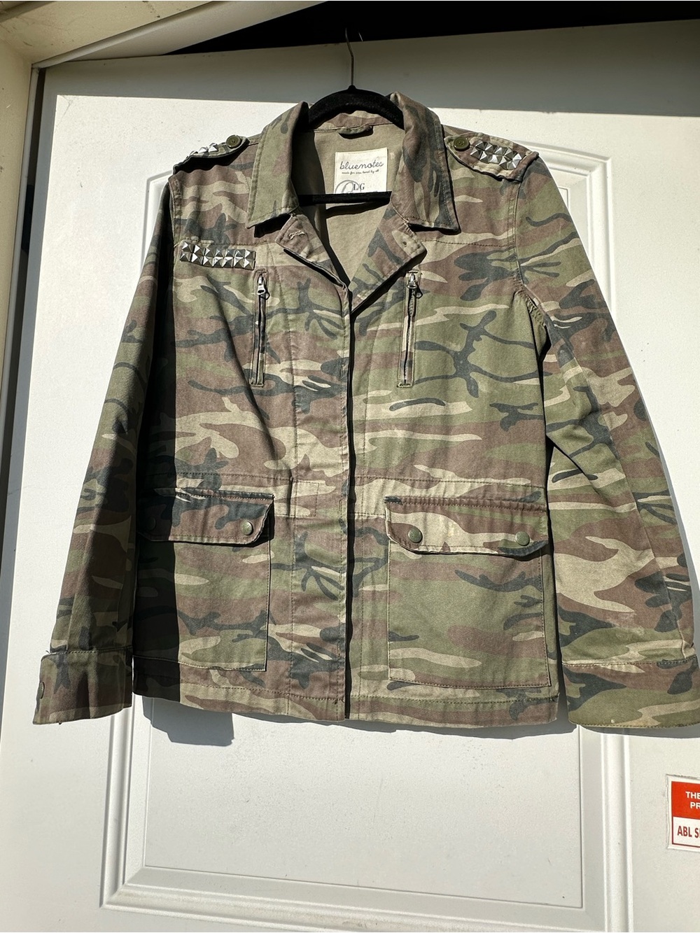 Bluenotes Camouflage Field Jacket with Stud Detailing